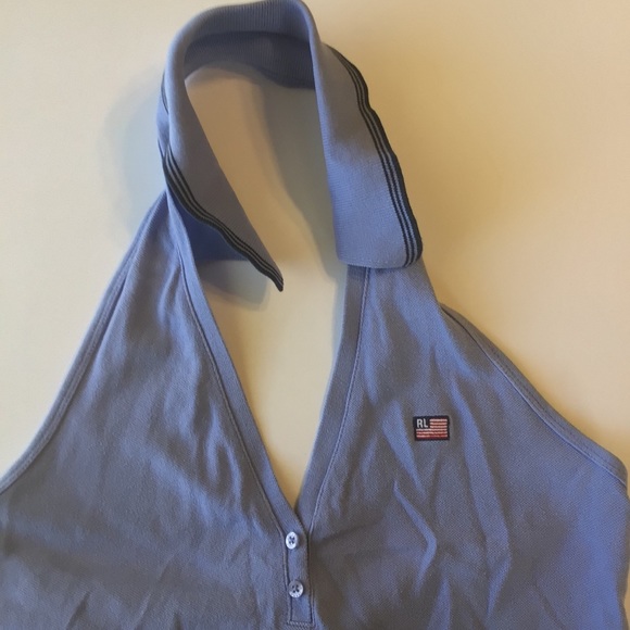 RALPH LAUREN POLO JEANS COMPANY HALTER DRESS MEDIUM - Picture 4 of 6